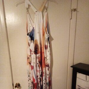 Bird flowered jumpsuit